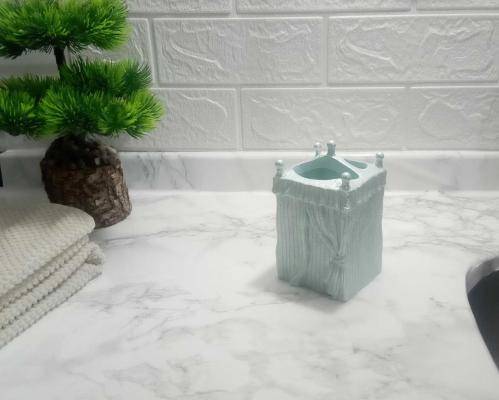 DİŞ FIRÇALIK DENİZ FENERİ MODEL POLİRESİN 7X7X12CM BANYO SETİ