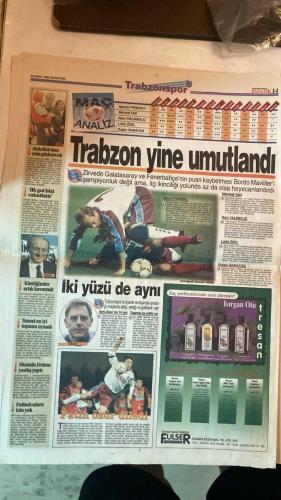FANATİK SPOR GAZETESİ - TURKISH NEWSPAPER - DOĞUM GÜNÜ HEDİYESİ  - EKSİKSİZ TAM TAKIM GAZETE - 22 MART 1999 - SAYI: 1219 - MEHMET GENÇ - RAHMAN SAĞIROĞLU - YUSUF DURSUN - NECİL ÜLGEN - CÜNEYT KARAKAYA - OĞUZ DİZER - GERÇEK SPOR GAZETESİ - FANATİK - BU VATAN HEPİMİZİN - KARTAL YÜKSELİYOR: BEŞİKTAŞ 2-1 ERZURUMSPOR - ALTIN ADAM OKTAY - ŞİFO MEHMET’İN GOLÜ - COŞKUN’UN PENALTISI - FELDKAMP İLE GELEN DESTEK - LÖW TOPUN AĞZINDA - FENERBAHÇE YÖNETİMİ SON KEZ UYARACAK - SAKARYASPOR YENİLGİSİ KRİZİ - FENER YA BAŞARACAK YA GİDECEK - RÜŞTÜ: MAZERETİMİZ YOK - CEZAYI HAK ETTİK - TOPUN AĞZINDAKİLER: UÇHE, HÖGH, MUSTAFA DOĞAN - POTADA FENERBAHÇE BEŞİKTAŞ’A ACIMADI - TRABZONSPOR - GALATASARAY - FENERBAHÇE - BEŞİKTAŞ - KOCAELİSPOR - ALTAY - ADANASPOR - KARABÜKSPOR - BURSASPOR - ANTALYASPOR - SAKARYASPOR - ERZURUMSPOR - GENÇLERBİRLİĞİ - SAMSUNSPOR - ANKARAGÜCÜ - BEŞİKTAŞ 2-1 ERZURUMSPOR - C.DARDANEL 4-1 ALTAY - ANTALYASPOR 2-1 KOCAELİSPOR
