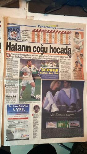 FANATİK SPOR GAZETESİ - TURKISH NEWSPAPER - DOĞUM GÜNÜ HEDİYESİ  - EKSİKSİZ TAM TAKIM GAZETE - 22 MART 1999 - SAYI: 1219 - MEHMET GENÇ - RAHMAN SAĞIROĞLU - YUSUF DURSUN - NECİL ÜLGEN - CÜNEYT KARAKAYA - OĞUZ DİZER - GERÇEK SPOR GAZETESİ - FANATİK - BU VATAN HEPİMİZİN - KARTAL YÜKSELİYOR: BEŞİKTAŞ 2-1 ERZURUMSPOR - ALTIN ADAM OKTAY - ŞİFO MEHMET’İN GOLÜ - COŞKUN’UN PENALTISI - FELDKAMP İLE GELEN DESTEK - LÖW TOPUN AĞZINDA - FENERBAHÇE YÖNETİMİ SON KEZ UYARACAK - SAKARYASPOR YENİLGİSİ KRİZİ - FENER YA BAŞARACAK YA GİDECEK - RÜŞTÜ: MAZERETİMİZ YOK - CEZAYI HAK ETTİK - TOPUN AĞZINDAKİLER: UÇHE, HÖGH, MUSTAFA DOĞAN - POTADA FENERBAHÇE BEŞİKTAŞ’A ACIMADI - TRABZONSPOR - GALATASARAY - FENERBAHÇE - BEŞİKTAŞ - KOCAELİSPOR - ALTAY - ADANASPOR - KARABÜKSPOR - BURSASPOR - ANTALYASPOR - SAKARYASPOR - ERZURUMSPOR - GENÇLERBİRLİĞİ - SAMSUNSPOR - ANKARAGÜCÜ - BEŞİKTAŞ 2-1 ERZURUMSPOR - C.DARDANEL 4-1 ALTAY - ANTALYASPOR 2-1 KOCAELİSPOR