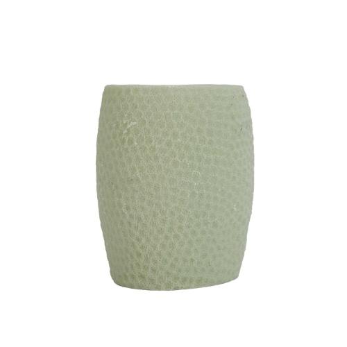 DİŞ FIRÇALIK,MACUNLUK YEŞİL PETEK DESENLİ POLİRESİN 8X8X10CM 400ML BANYO SETİ