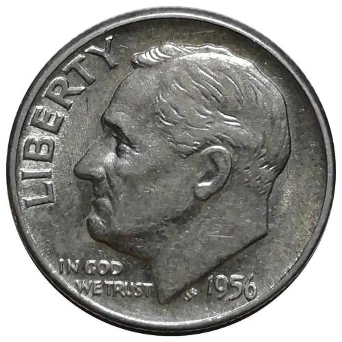 ABD 1956 Yılı 10 Cent Roosevelt ÇİL (-)