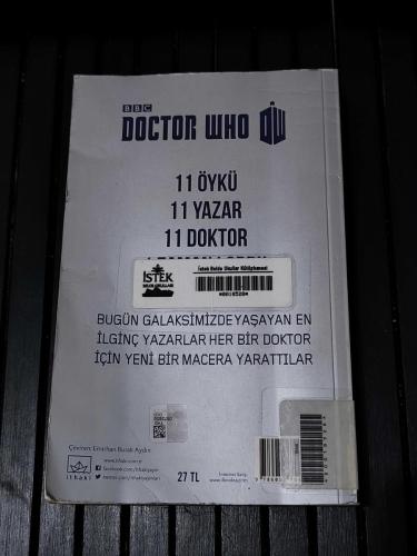 DOCTOR WHO 11 DOKTOR 11 ÖYKÜ
