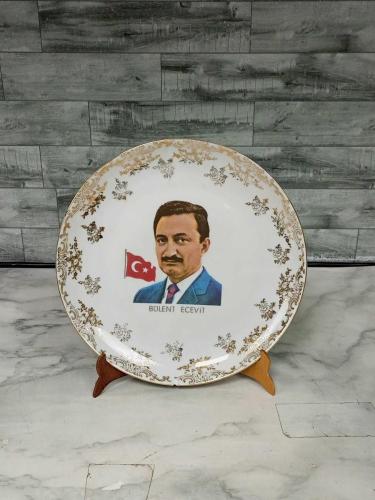 KOLEKSİYONLUK NADİR PARÇA 1970'ler Eschenbach Bavaria Bülent Ecevit Porselen Duvar Tabağı
