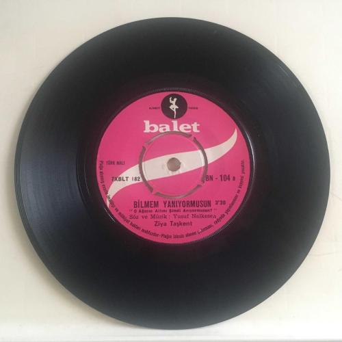 Ziya Taşkent / Bilmem Yanıyor musun - Madem Küstün Dargındın / 45'lik plak