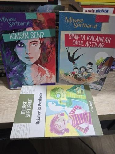 Miyase sertbarut kitapları 6 kitap - sınıfta kalanlar okul açtılar + ikizler İz Peşinde + yılankale + Bir Dilek Tut +Kaçak köpek biber + Kimsin Sen?