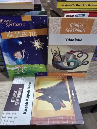 Miyase sertbarut kitapları 6 kitap - sınıfta kalanlar okul açtılar + ikizler İz Peşinde + yılankale + Bir Dilek Tut +Kaçak köpek biber + Kimsin Sen?