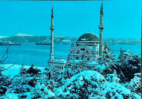 Kartpostal Tebrik Kartı - İSTANBUL - Dolmabahçe Camii