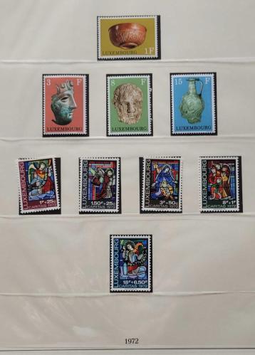 LOT.4 » Lüksemburg 1972 Tam Pul Serisi - Sanat ve Caritas