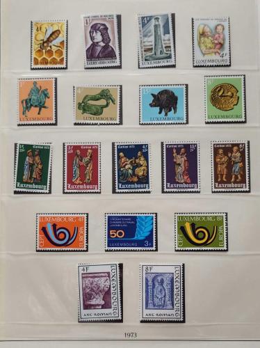 LOT.5 » Lüksemburg 1973 Yılı Tam Damgasız Pul Serisi
