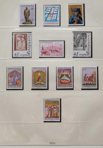 LOT.7 » Lüksemburg 1974 Damgasız Pul Serisi ve Caritas Serisi