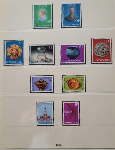 LOT.11 » Lüksemburg 1976 Tam Yıl Damgasız Pul Serisi