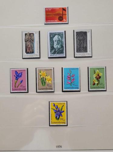 LOT.12 » Lüksemburg 1976 Yılı Tam Damgasız Pul Serisi