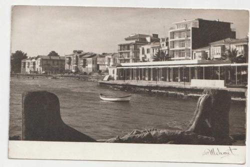1961 YILI İZMİR KARŞIYAKA GÖRSELLİ NADİR SİYAH BEYAZ FOTOĞRAF