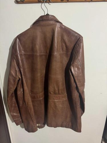 Wilsons Leather Vintage Kahverengi Hakiki Deri Ceket / Blazer (XL)
