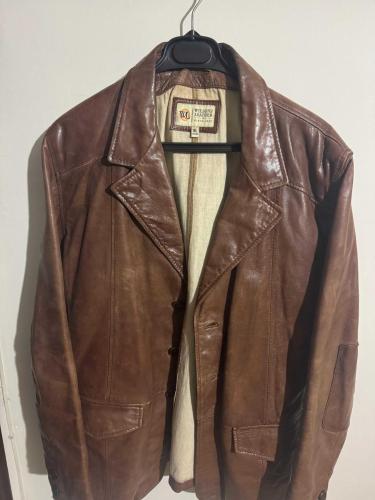 Wilsons Leather Vintage Kahverengi Hakiki Deri Ceket / Blazer (XL)