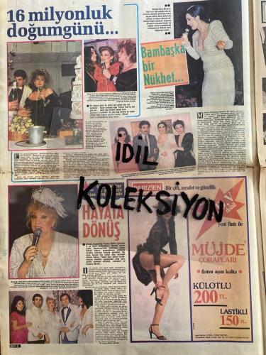 ŞEY HAFTALIK MAGAZİN GAZETESİ - DOĞUM GÜNÜ HEDİYESİ (TURKİSH - NEWSPAPER) - 27 NİSAN 1985 - TAM TAKIM 12 SAYFADIR -Kemal Sunal-Gülistan Okan-Pakize Alev-Bülent Ersoy-Harika Avcı-Perihan Savaş-İbrahim Tatlıses-Zübeyde Melek-Sezer Güvenirgil-Nükhet Duru-Sibel Egemen-Neyzi Nel-Necla Akben-Gülistan Okan-İpek Erdem-Ateş Böceği Ercan-Ayşen Cansev-Mustafa Farhan-Selahattin Alpay-Kemal Gürses-Faruk Tınaz-Semra Türel-Mine Zeren-Tülay Karaca-Nermin Denizci-Sevda Sonat-Gülistan Sayın-Oya Aydoğan-Sevda Karaca-Eray Özbal-Saadettin Erbil-Mehmet Ali Erbil-Muhsin Erbil-Meral Orhonsay-Samime Sanay-Aykut Erten-Müjde Ar-Güngör Bayrak-Yüksel Urzel-Müjde Ar-Altık Berberoğlu-Metin Eriçle-Gönül Akkor-Fikret Tekiner-Muzaffer Özmoran-Oğuz Abadan-Mustafa Satır-Hülya Yiğitalp-Frank Sinatra-Turgut Özal-Kemal Sunal-Vicdan Akyol-Gazetecilerden biri-Ahmet Çakırlar-Alihan-Uluç Özcan-Sibel Egemen-Filiz Günal-Vildan Arıkan-Meral Buzkan-Banu Çiğlioğlu-Cemal Hunalı-Vural Akıncı-Erdoğan Soyalp-Faruk Tınaz-Nükhet Duru-Gönü