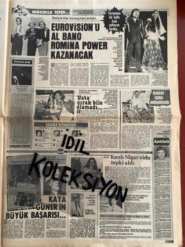 ŞEY HAFTALIK MAGAZİN GAZETESİ - DOĞUM GÜNÜ HEDİYESİ (TURKİSH - NEWSPAPER) - 27 NİSAN 1985 - TAM TAKIM 12 SAYFADIR -Kemal Sunal-Gülistan Okan-Pakize Alev-Bülent Ersoy-Harika Avcı-Perihan Savaş-İbrahim Tatlıses-Zübeyde Melek-Sezer Güvenirgil-Nükhet Duru-Sibel Egemen-Neyzi Nel-Necla Akben-Gülistan Okan-İpek Erdem-Ateş Böceği Ercan-Ayşen Cansev-Mustafa Farhan-Selahattin Alpay-Kemal Gürses-Faruk Tınaz-Semra Türel-Mine Zeren-Tülay Karaca-Nermin Denizci-Sevda Sonat-Gülistan Sayın-Oya Aydoğan-Sevda Karaca-Eray Özbal-Saadettin Erbil-Mehmet Ali Erbil-Muhsin Erbil-Meral Orhonsay-Samime Sanay-Aykut Erten-Müjde Ar-Güngör Bayrak-Yüksel Urzel-Müjde Ar-Altık Berberoğlu-Metin Eriçle-Gönül Akkor-Fikret Tekiner-Muzaffer Özmoran-Oğuz Abadan-Mustafa Satır-Hülya Yiğitalp-Frank Sinatra-Turgut Özal-Kemal Sunal-Vicdan Akyol-Gazetecilerden biri-Ahmet Çakırlar-Alihan-Uluç Özcan-Sibel Egemen-Filiz Günal-Vildan Arıkan-Meral Buzkan-Banu Çiğlioğlu-Cemal Hunalı-Vural Akıncı-Erdoğan Soyalp-Faruk Tınaz-Nükhet Duru-Gönü