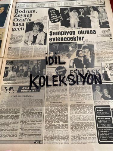 ŞEY HAFTALIK MAGAZİN GAZETESİ - DOĞUM GÜNÜ HEDİYESİ (TURKİSH - NEWSPAPER) - 18 MAYIS 1985 - TAM TAKIM 12 SAYFADIR -Emel Sayın-David Younes-Nazan Şoray-Turan Çevik-İbrahim Tatlıses-Derya Tuna-Semra Türel-Sibel Egemen-Eruz-Necla Akben-Mine Zeren-Tülay Karaca-Nermin Denizci-Sevda Sonat-Aldo-Helen-Nihat Fırat-Fethiye Deringöl-Rifat Şanlıel-Şakir Askan-Mustafa Sayan-Hamza Dekelli-Burhan Bayer-Gönül Şen-Neşet Ertaş-Hülya Işıl-Samine Sanayi-Yunus Bulut-Bülent Ersoy-Türkan Şoray-Kadir İnanır-Cihan Ünal-Banu Alkan-Serpil Çakmaklı-Mazhar-Fuat Özkan-Zeynep Özal-Mehtap Ar-Arif-Emine Cankurtaran-Müjde Ar-Özdemiroğlu-Esma Çevik-Sabri Taşı-Erkut Can-Gülriz Sururi-Engin Cezzar-İzzet Altınmeşe-Hüsnü Ekremer-Tülay Hakkı-Ayşe Minyö-Vural Özakıncı-Orhan Aksoy-Nazan Ayas-Ayşegül Ünsal-Erol Evgin-Ferdi Özbeğen-Nükhet Duru-Adile Naşit-Betül İncedayı-Zerrin Bölükbaşı-Alan Öncü-Mehdi Müzik-Ümit Besen-Edip Akbayram-Emel Sayın-Ferdi Tayfur-Murat Head-Wham-Rıza Shahbaz-Aydın Gün-Ahmet Rızeli-Orhan Aksoy-Muzaffer