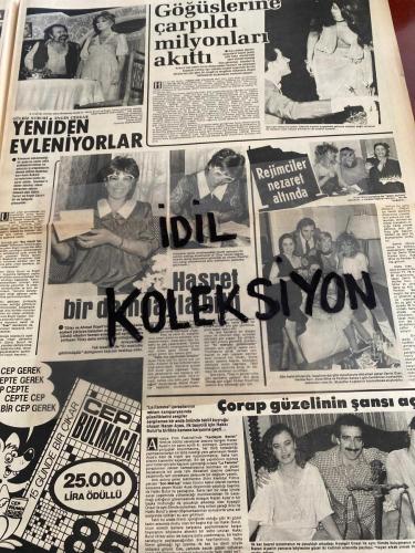 ŞEY HAFTALIK MAGAZİN GAZETESİ - DOĞUM GÜNÜ HEDİYESİ (TURKİSH - NEWSPAPER) - 18 MAYIS 1985 - TAM TAKIM 12 SAYFADIR -Emel Sayın-David Younes-Nazan Şoray-Turan Çevik-İbrahim Tatlıses-Derya Tuna-Semra Türel-Sibel Egemen-Eruz-Necla Akben-Mine Zeren-Tülay Karaca-Nermin Denizci-Sevda Sonat-Aldo-Helen-Nihat Fırat-Fethiye Deringöl-Rifat Şanlıel-Şakir Askan-Mustafa Sayan-Hamza Dekelli-Burhan Bayer-Gönül Şen-Neşet Ertaş-Hülya Işıl-Samine Sanayi-Yunus Bulut-Bülent Ersoy-Türkan Şoray-Kadir İnanır-Cihan Ünal-Banu Alkan-Serpil Çakmaklı-Mazhar-Fuat Özkan-Zeynep Özal-Mehtap Ar-Arif-Emine Cankurtaran-Müjde Ar-Özdemiroğlu-Esma Çevik-Sabri Taşı-Erkut Can-Gülriz Sururi-Engin Cezzar-İzzet Altınmeşe-Hüsnü Ekremer-Tülay Hakkı-Ayşe Minyö-Vural Özakıncı-Orhan Aksoy-Nazan Ayas-Ayşegül Ünsal-Erol Evgin-Ferdi Özbeğen-Nükhet Duru-Adile Naşit-Betül İncedayı-Zerrin Bölükbaşı-Alan Öncü-Mehdi Müzik-Ümit Besen-Edip Akbayram-Emel Sayın-Ferdi Tayfur-Murat Head-Wham-Rıza Shahbaz-Aydın Gün-Ahmet Rızeli-Orhan Aksoy-Muzaffer
