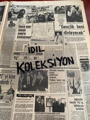 ŞEY HAFTALIK MAGAZİN GAZETESİ - DOĞUM GÜNÜ HEDİYESİ (TURKİSH - NEWSPAPER) - 25 MAYIS 1985 - TAM TAKIM 12 SAYFADIR -Serpil Çakmaklı-Hülya Sözer-Bülent Ersoy-Perihan Altındağ Sözeri-Semra Türel-Ahu Tuğba-Nesrin Sakaoğlu-Melahat-Hamit Çetin-Nuri Alço-Tarık Akan-Çiğdem-Burçin Orhon-Johnny Logan-Şehrazat-Sevgi Pekin-Cihan Ünal-Gönül Yazar-Hüsamettin Cindoruk-Yıldırım Avcı-Müjde Ar-Aliye Rona-Eşref Kolçak-Orhan Gencebay-Ahmet Sezerel-İzzet Günay-Ali Poyrazoğlu-Güngör Bayrak-Gülgün Ok-Melike Zobu-Tanju Okan-Osman Yağmurdereli-Saadet Sun-Tolay-İdil Akış-Müserref Akay-Adil Oruç-Gönül Göksel-Ornella Muti-Federico Facchinetti-Esengül-Selami Şahin-Ümit Besen-Tarkan-Sibel Can-Emel Sayın-Neco-Metin Akpınar-Kahraman Kıral-Hülya Avşar-Semiha Yankı-Serdar Ortaç-Serdar Gökhan-Sezen Aksu-Belkız Akkale-Burhan Çaçan-Muslum Gürses-Zeki Müren-Banu Alkan-Meltem Cumbul-Cihan Ünal-Semiramis Pekkan
