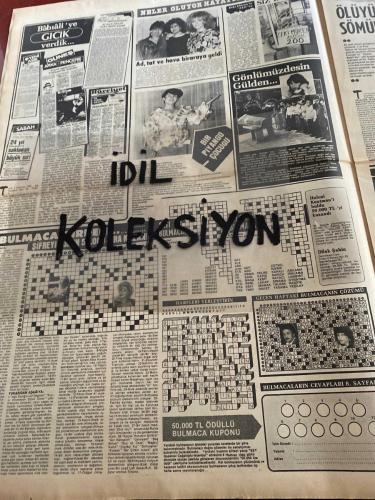 ŞEY HAFTALIK MAGAZİN GAZETESİ - DOĞUM GÜNÜ HEDİYESİ (TURKİSH - NEWSPAPER) - 25 MAYIS 1985 - TAM TAKIM 12 SAYFADIR -Serpil Çakmaklı-Hülya Sözer-Bülent Ersoy-Perihan Altındağ Sözeri-Semra Türel-Ahu Tuğba-Nesrin Sakaoğlu-Melahat-Hamit Çetin-Nuri Alço-Tarık Akan-Çiğdem-Burçin Orhon-Johnny Logan-Şehrazat-Sevgi Pekin-Cihan Ünal-Gönül Yazar-Hüsamettin Cindoruk-Yıldırım Avcı-Müjde Ar-Aliye Rona-Eşref Kolçak-Orhan Gencebay-Ahmet Sezerel-İzzet Günay-Ali Poyrazoğlu-Güngör Bayrak-Gülgün Ok-Melike Zobu-Tanju Okan-Osman Yağmurdereli-Saadet Sun-Tolay-İdil Akış-Müserref Akay-Adil Oruç-Gönül Göksel-Ornella Muti-Federico Facchinetti-Esengül-Selami Şahin-Ümit Besen-Tarkan-Sibel Can-Emel Sayın-Neco-Metin Akpınar-Kahraman Kıral-Hülya Avşar-Semiha Yankı-Serdar Ortaç-Serdar Gökhan-Sezen Aksu-Belkız Akkale-Burhan Çaçan-Muslum Gürses-Zeki Müren-Banu Alkan-Meltem Cumbul-Cihan Ünal-Semiramis Pekkan