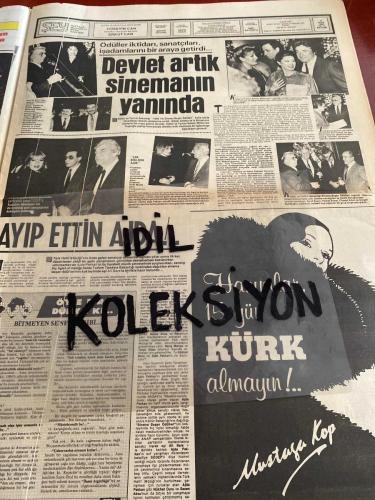 ŞEY HAFTALIK MAGAZİN GAZETESİ - DOĞUM GÜNÜ HEDİYESİ (TURKİSH - NEWSPAPER) - 18 OCAK 1986 - TAM TAKIM 12 SAYFADIR -Zeki Müren Posteri-Kadir İnanır-Sevtap Parman-Tarık Akan-Emel Sayın-David Younnes-Oya Aydoğan-Hülya Sözer-Hülya Süer-Nil Burak-Meral Gökçe-Alev Taşkın-Ayşel Mutlu-Mustafa Uysal-Melih Acar-Mine Zeren-Emel Erdem-Emel Sayın-Gülgistan Sayın-Yaşar-Ferdi Tayfur-Orhan Gencebay-Derya Tuna-Perihan Savaş-İbrahim Tatlıses-Zeki Alasya-Leyla Somer-Metin Akpınar-Mükerrem Taşçıoğlu-Selim Soydan-Adnan Kahveci-Kadir İnanır-Ajda Pekkan-Ali Bars-Halit Kıvanç-Nükhet Duru-Sezen Aksu-Tanju Okan-NiHAT Fırat-Atilla Arcan-Can Yakan-Meral Gökçe-Necati Evgin-Mustafa Uysal-Melih Acar-Oya Aydoğan-David-Yaşar Özel-İskender Şencemal-Ortans kıvanç-Selda Bağcan
