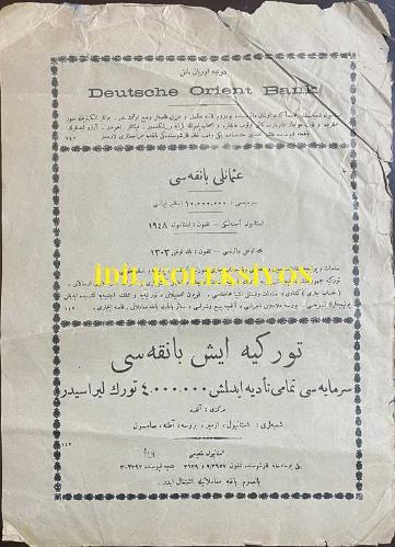 Osmanlıca Servet-i Fünun Dergisi, Havadis ve İlan Kısımları, Orijinal Dönem Basım, (Ottoman Magazine) - 1927 - (Reklam İlanları) İstanbul'un En Sıhhi, En Havadar, En Latif Deniz Banyoları ve Güneş ile Tedavi Müessesesi, Florya Solaryum Palas Oteli - Bu Etikete Dikkat GAZEUSES BOMONTI Bomonti Gazozlarının Etiketleri Taklit Olunuyor - Kimyager Doktor İbrahim Ethem Kimya Evi - Deutsche Orient Bank - Osmanlı Bankası Sermayesi 10,000,000 İngiliz Lirası - Türkiye İş Bankası, Sermayesi Tamamı Tediye Edilmiş 4,000,000 Türk Lirasıdır - Ekrem Necip Ecza-yı Tıbbiye Deposu - Yağsız Güzellik Kremi, Müstahzırı Necdet Ekrem - K. Von Haydeberg: Bilumum Sınai ve Zırai İşlerle Tenvirat İçin Muhtelif Kuvvet ve Evsafta ve Her Türlü Mevad-ı Mahruka ile İşleyen Sabit ve Seyyar Motorlar ve Gazojen Tesisatı, Lokomotorlar, Yol Silindirleri - DEUTSCHE LEVANTE-LINIE Türkiye ve Şarkın Bütün Limanlarına Anvers, Roterdam, Bremen, Hamburg Arasında Haftalık Vapurlar - Otto Wolff ve Şürekası Demir İhracat Şirketi