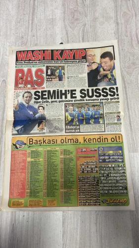 PAS SPOR GAZETESİ - 09 OCAK 2003 - 24 AYAR KARTAL - LUCE'DEN İKİ GOL! - EN BAŞARILI ÜLKE İNGİLTERE OLDU - YÖNETİM, CORDOBA İÇİN ATAĞA KALKTI! - SERGEN ERİYECEK - AMARAL KORKUTTU! - TAYFUR'UN HEDEFİ LİGİ - KANDEMİR'İN YERİNE İHSAN BAYÜLGEN GELDİ - WASHİ KAYIP - NOTER TAKİPTE - SEMİH'E SUSSS! - İYİ BİR ÖRNEK OLDU - F.BAHÇE'YE DURMAK YOK - ALİ GÜNEŞ 1. OLDU - REVİVO BİTİYOR! - FENER FARKI - ŞEYTAN BETİ'NİN F.BAHÇE FORMALI POSTERİ YARIN PAS'TA - 24 AYAR KARTAL!.. - EFES, CIBONA'YI SARHOŞ ETTİ - ÜLKERSPOR'UN ASVEL VURGUNU - NELER OLUYOR ORADA? - SARIYER'İN LİBEROSU SCHUMİ ÇEKİNİYOR - HİTAL BAYRAKTAR - VANE KILICARSCAN - NİHAT - LUCE - BARRIORS - RONALDO - CORDOBA - SERGEN - SİNAN ENGİN - ÖYKÜ TOPAL - TAYFUR - AMARAL - KANDEMİR - İHSAN BAYÜLGEN - WASHINGTON - SEMİH - OĞUZ ÇETİN - FATİH - YUSUF - ALİ GÜNEŞ - HAKAN - JOHN - BETİ - REPO - HOOIJDONK - BROWN - KAMBALA - SCHUMİ - HİDAYET - LOX BOWYER - KEMAL ULEWY - ANNA KOURNİKOVA - ÖZHAN CANAYDIN - REVİVO - ALİ DÜRÜST - İNSUA - SİLVERA - SİMPLİC