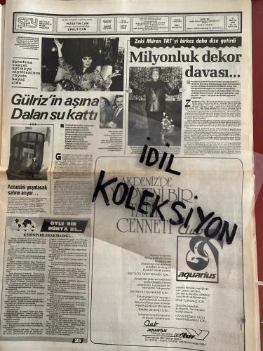 ŞEY HAFTALIK MAGAZİN GAZETESİ - DOĞUM GÜNÜ HEDİYESİ (TURKİSH - NEWSPAPER) - 31 MAYIS 1986 - TAM TAKIM 12 SAYFADIR -Serpil Çakmaklı-Ahu Tuğba-Tarık Tarcan-Sevgi Tuncaç Yural-Oğün Yıldırım-Ceylan Kutay-Mehmet Açıkgöz-Cemal Talan-Cengiz Yıldırım-Ferhat Demir-Mehmet Işık-Esat Tunç-Şeher Şeniz-Kemal Sunal-Nevzat Ayaz-Kemal Sunal-Gönül Yazar-Hasan Kazankaya-Hülya Avşar-Süreyya Duru-Aytaç Arman-Hüner Coşkuner-Kenan Sunbay-Gülriz Sururi-Bedrettin Dalan-Gencay Gürün-Zeki Müren-Neslihan Acar-Ferhan Şensoy-Hayko-Ülkü Aker-Ferdi Özbeğen-Filiz Ersürer-Sezar Soykan-Ahmet Selçuk İlkan-Hamiyet Yüceses-Necmi Bir Bakı-Mine Çayıroğlu-Kadir İnanır-Emrah-Yusuf-Ayhan Göncer-İbrahim Tatlıses-Emel Sayın-Erol Evgin-Nükhet Duru-Hafif Müzik Şarkı Yarışması-Hafif Müzik Şarkı Yarışması-Erol Sayan-Emrah-Haldun Dormen-Ayşe Özdemir-Bülent Kinay-Serpil Gürler-Ayben Erman