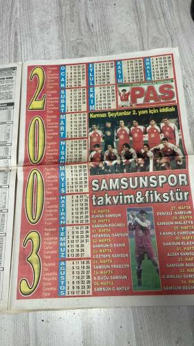 PAS SPOR GAZETESİ - 11 OCAK 2003 - SOK GELİSMELER - SPOR HERGÜN BU GAZETEDE - ALBAYRAK PASS IMZALIYOR - HASAN SASI ALMAZSAMT NAMERDIM - RAPAIC GITT - REBROV GELIYOR - SAMSUNSPOR - BURSASPOR - GAZIANTEP - RIZESPOR IZ BIRAKACAK! - ADANA DEMİR - GENÇ AVI - BESIKTAD - BEŞİKTAŞ'A BABA SEVGİSİ - MİSİLLEME - GALATASARAY DİREĞE TAKILDI - REVIVO OLAY - YILDIRIM SÖZÜ - ORTEGA ZİRVESİ - BEHÇET - ERHAN ALBAYRAK - AZIZ YILDIRIM - REVIVO - HASAN ŞAŞ - RAPAIC - LUKUNKU - REBROV - ORTEGA - EMRAH - ÜMIT - ERMAN GÜRACAR - TAMER ÖZÇAM - SAMET AYBABA - SÜMER - OVIDYO - DOĞAN - DA SILVA - BAKİ AYDIN - MUSTAFA AKÜLKE - FUAT YAMAN - ALPER - KUBİLAY - SAVAŞ - MUHARREM - EMİN KATİP - HÜSEYİN HAMAMCI - SİNAN YILDIZ - CENK KARACE - ÖNDER TURACI - RONALDO - AMARAL - LUCESCU - ZAFER - BAYRAM - ALİDE - TASİN - AYHAN - ALİ DÜRÜST - HOOIJDONK - CHRISTIAN - EMRE ASIK - İHSAN UÇARGIL - PINTO - ARİF - KAHN - FELIPE - CRISTURGOGNE - JOTEN LAMPSHA - MONDRAGON - BÜLENT - HAKAJ - ERGİN - ÜMİT DAVALA - BERKANT - CİHAN