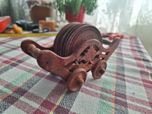 Ahşap Tasarım Bardak Altlığı