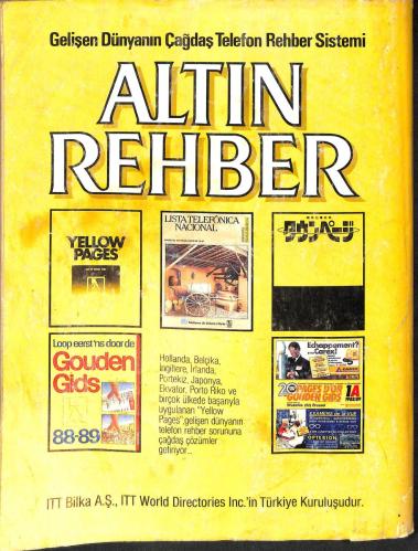 Altın Rehber İzmir Ekim 1989
