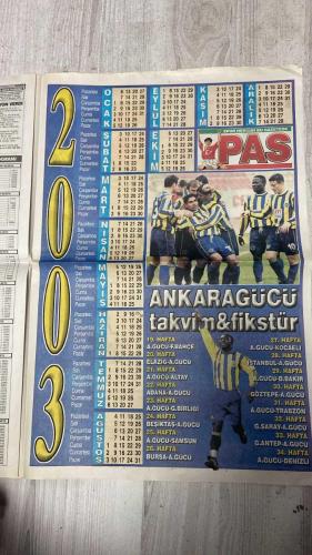 PAS SPOR GAZETESİ - 14 OCAK 2003 - LUKUNKU EDER - FELİPE İÇİN KARAR GÜNÜ - HASAN RAHATLADI - SİLVERA İNADI - TERİM ÖLÜMSÜZLER ARASINA GİRDİ! - EFES PİLSEN ZAFER SARHOŞU - ASİ - LUCE'DEN CEZA YOK! - MARLENE SÜRPRİZİ BEŞİKTAŞ'TA - ACI HABERLE YIKILDIM! - YASİN'İN İLGİNÇ TİKİ - ZAFER - YILDIZIMIZ SUAT! - HIRSIZ VAAAR!!! - SON UYARI - RÜŞTÜ ZİRVEDE - TUTUN ŞU DİREĞİ YOKSA PARALAR BOŞA GİDECEK! - ORTEGA'YA UYARI! - YETER! - REST ÇEKTİLER - ANKARAGÜCÜ - HORONA HAZIRIZ - YABANCILAR GERİ GÖNDERİLDİ - DİYAR 4'LEDİ - MUKAJ'IN İŞİ BİTTİ!... - LUKUNKU - HAKAN - FELIPE - FABIO SIMPLICO - ÜMİT - HASAN - SAFFET SANCAKLI - JOSUA - DEFLANDRE - TERİM - İLHAN MANSIZ - KUTLUAY - TÜRKOGLU - MARLENE - AMARAL - LUCE - SERGEN - YASİN - SUAT - ORTEGA - YILDIRIM - LORANT - REVIVO - YELİZ - ÇAĞLA ŞIKEL - ECE ERKEN - BİLGİLİ - RÜŞTÜ - O.KAHN - EMRAH - ERHAN - SERHAT - MIRKOVIC - BÜLENT - VOLKAN - REBROV - MALDARASANU - MARIUS - MEHMET KAKIL - CİHAN - HALİL - AGKAN - COŞKUN DEMİRBAKAN - ALİ BORSAAN - SİNAN GENÇ