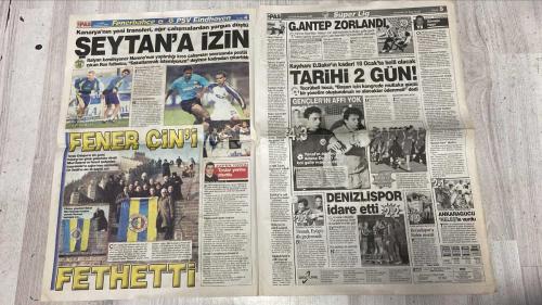 PAS SPOR GAZETESİ - 16 OCAK 2003 - ASLAN GİBİ DÖNDÜ - FATİH TERİM İTALYA'YA GİTTİ - G.SARAY ÇOK DEĞİŞTİ - VOLKAN'DA PÜRÜZ ÇIKTI - CİMBOM'A BÜYÜK İLGI - G.SARAY'A ÖZEL TÖREN - DOĞUŞTAN CİMBOMLU - MISIR VE ANTALYA - BATİSTA MISIR'A HAZIR - AVUSTURYA AÇIK, SİZLERE DE AÇIK BIR ANI - SAVAŞ SESLERİ - GÜNÜN SÖZÜ - ŞEYTAN'A İZİN - ÇİN'İ FETHETTİ - G.ANTEP ZORLANDI - GAZİANTEP HATAYSPOR 2-1 - TARİHİ 2 GÜN! - GENÇLER'İN AFFI YOK - TAŞLAR YERİNE OTURDU - A MİLLİ TAKIM, İNGİLTERE'Yİ SOLLADI - MILICEVIC'İN SİHİRLİ KAŞLARI! - BOGDAN MARA - FATİH TERİM - CORDOBA - VOLKAN - BÜLEND KARPAT - METİN OKTAY - CEMAL ALKAN - BATİSTA - SEMİC - NİNG - MEDOWN - MORENO - TAYYİP ERDOĞAN - NİHAT ÖZDEMİR - HALUM BİTAL KUTLUATE - SİNAN - ŞAHİN - AYDIN YAYMAN - VICTOR - KAYIHAN - ZAFER TÜZÜN - KANDEMİR - ÖGÜT - SEMİH - RASİM - FUTHİTE - TURKMEN - KURT - FEHATAN - KELEŞ - LUKUNKU - FELİPE - HASAN ŞAŞ - TERİM - SUAT USTA - REBROV - TOTTENHAM - SARAN - REVİVO - SADETTİN - İ.MANSIZ - GONZALEZ - İLHAN - AHMET - SERGEN