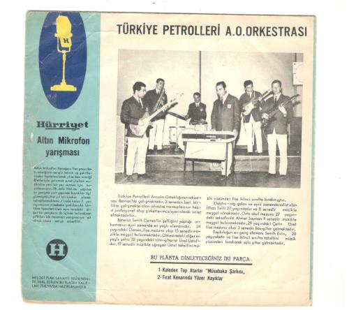 1966 Altın Mikrofon T.P.A.O. Batman Orkestrası (Sadece kapaktır, içerisinde plak yoktur.)