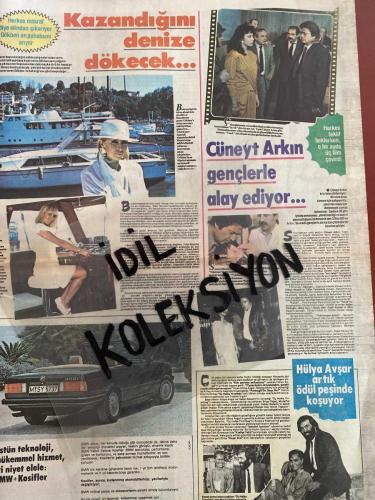 ŞEY HAFTALIK MAGAZİN GAZETESİ - DOĞUM GÜNÜ HEDİYESİ (TURKİSH - NEWSPAPER) - 31 MAYIS 1986 - TAM TAKIM 12 SAYFADIR -Kadir İnanır-Gülden Karaböcek-Halil Ergün-Tarık Akan-Bilge Olgaç-Derya Arbaş-Zerrin Arbaş-Bülent Ersoy-Demirel-Bülent-Perran Kutman-Müjdat Gezen-Nazmi Özer-Cem Özer-Banu Alkan-Ahsen Başçioğlu-Semiha Yankı-Aldo-Hülya Işıl-Meral Sima-Fikret-Hüner Coşkuner-Nesli Özsoy-Eyla Ada-Hülya Meriç-Suna Alkan-Osman Y. Dereli-Ayşe Mutlu-İlhan Dancer-Atilla Karaca-Neşli Özsoy-Şefik Uyguner-Çetin Alp-Suna Yıldızoğlu-Gönül Yazar-Bahtiyar Engin-Filiz Şenol-Cemil Başpınar-Tülay Kupası-Özcan Barbaros-Ayşe Acar-Ayşel Gürel-Mehtap Ar-Vasfi Uğurlu-Nermin Acar-Hasan Boran-Mahzar Özdemir-Soha Özgermi-Huri Sapan-Aysel Gürel-Selçuk Tekay-Selahattin Sarıkaya-Burhan Bayer-Fikri Başaran-Mehmet Tekin-Suat Sayın-Metin Milli-Ayhan Göncer-Bedri Baykam-Onur Akın-Mahmut Celayir-Mehmet Güleryüz-Cengiz Çekil-Ayşe Erkmen-Kemal Önsoy-Gürcan Karadağ-Metin Erol-Güner Karamustafa-Yüksel Arslan-Necla Nazır-Kenan Kal