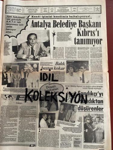 ŞEY HAFTALIK MAGAZİN GAZETESİ - DOĞUM GÜNÜ HEDİYESİ (TURKİSH - NEWSPAPER) - 31 MAYIS 1986 - TAM TAKIM 12 SAYFADIR -Kadir İnanır-Gülden Karaböcek-Halil Ergün-Tarık Akan-Bilge Olgaç-Derya Arbaş-Zerrin Arbaş-Bülent Ersoy-Demirel-Bülent-Perran Kutman-Müjdat Gezen-Nazmi Özer-Cem Özer-Banu Alkan-Ahsen Başçioğlu-Semiha Yankı-Aldo-Hülya Işıl-Meral Sima-Fikret-Hüner Coşkuner-Nesli Özsoy-Eyla Ada-Hülya Meriç-Suna Alkan-Osman Y. Dereli-Ayşe Mutlu-İlhan Dancer-Atilla Karaca-Neşli Özsoy-Şefik Uyguner-Çetin Alp-Suna Yıldızoğlu-Gönül Yazar-Bahtiyar Engin-Filiz Şenol-Cemil Başpınar-Tülay Kupası-Özcan Barbaros-Ayşe Acar-Ayşel Gürel-Mehtap Ar-Vasfi Uğurlu-Nermin Acar-Hasan Boran-Mahzar Özdemir-Soha Özgermi-Huri Sapan-Aysel Gürel-Selçuk Tekay-Selahattin Sarıkaya-Burhan Bayer-Fikri Başaran-Mehmet Tekin-Suat Sayın-Metin Milli-Ayhan Göncer-Bedri Baykam-Onur Akın-Mahmut Celayir-Mehmet Güleryüz-Cengiz Çekil-Ayşe Erkmen-Kemal Önsoy-Gürcan Karadağ-Metin Erol-Güner Karamustafa-Yüksel Arslan-Necla Nazır-Kenan Kal