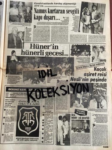 ŞEY HAFTALIK MAGAZİN GAZETESİ - DOĞUM GÜNÜ HEDİYESİ (TURKİSH - NEWSPAPER) - 31 MAYIS 1986 - TAM TAKIM 12 SAYFADIR -Kadir İnanır-Gülden Karaböcek-Halil Ergün-Tarık Akan-Bilge Olgaç-Derya Arbaş-Zerrin Arbaş-Bülent Ersoy-Demirel-Bülent-Perran Kutman-Müjdat Gezen-Nazmi Özer-Cem Özer-Banu Alkan-Ahsen Başçioğlu-Semiha Yankı-Aldo-Hülya Işıl-Meral Sima-Fikret-Hüner Coşkuner-Nesli Özsoy-Eyla Ada-Hülya Meriç-Suna Alkan-Osman Y. Dereli-Ayşe Mutlu-İlhan Dancer-Atilla Karaca-Neşli Özsoy-Şefik Uyguner-Çetin Alp-Suna Yıldızoğlu-Gönül Yazar-Bahtiyar Engin-Filiz Şenol-Cemil Başpınar-Tülay Kupası-Özcan Barbaros-Ayşe Acar-Ayşel Gürel-Mehtap Ar-Vasfi Uğurlu-Nermin Acar-Hasan Boran-Mahzar Özdemir-Soha Özgermi-Huri Sapan-Aysel Gürel-Selçuk Tekay-Selahattin Sarıkaya-Burhan Bayer-Fikri Başaran-Mehmet Tekin-Suat Sayın-Metin Milli-Ayhan Göncer-Bedri Baykam-Onur Akın-Mahmut Celayir-Mehmet Güleryüz-Cengiz Çekil-Ayşe Erkmen-Kemal Önsoy-Gürcan Karadağ-Metin Erol-Güner Karamustafa-Yüksel Arslan-Necla Nazır-Kenan Kal
