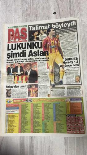 PAS SPOR GAZETESİ - 17 OCAK 2003 - SPOR HERGUN BU GAZETEDE - PAS - KİMDİR PREVIVO - GURURLUYUZ - RAKİPLERİMİZİ YİNE GERİDE BIRAKTIK - REVIVO G.SARAY'A - REVIVO OLAYININ PERDE ARKASI - HESABI SORULUR - WASHIGOL DONUYOR - GÜZELLER GÖZALTINDA - İSTE REVIVO GELİYOR - FLORYA AİLE ÇAY BAHÇESİ - TRABZON F.BAHÇE EFES CUP'TA FİNALDE - FLORYA METİN OKTAY TESİSLERİ - ÇILGINA DÖNDÜ - ARTIK DOST DEĞİLİZ - GEREKİRSE PARA VERİRİM - HAIM REVIVO - MUSTAFA DENİZLİ - ARİA - YILDIRIM - LUKUNKU - GAYRUS - ORTEGA - WASHIGOL - CANAYDIN - SEED CANO - JORGE FELIPE - CHRISTIAN - METİN - ALİ DÜRÜST - MEHMET ŞAHAN - ÖZDEN ÖZBÜLÜN - RAHİM - TANK - DEEGIDE - VOLKAN TUNİK - HÜSEYİN HAMAMCI - HÜSNÜ ÖZKARA - AHMET HAFIZOĞLU - EMRE - HİLAL BAYRAKTAR - VAHE KILIÇARSLAN - İBRAHİM TORAMAN - BEYZA TOKO - MÜSLİM ERSOY - İLHAN MANSIZ - ÖYKÜ TOPAL - CORDOBA - DR. AYHAN OPTUR - SERGEN - YASİN - ZAGO - LUCESCU - ALİ CANSON - TÜMER - TAYFUR - PANCU - NYAL - SER - ZAFER - SYMA - ZANGK - PASCAL NOUMA - AHMET - NİHAT - FATİH AKYEL