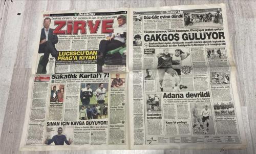 PAS SPOR GAZETESİ - 20 OCAK 2003 - KUN AKAN EDER - YÜZDE 25 ALİ - LUKUNKU MISIR MAÇINDAKİ FUTBOLUNU BEĞENMEDİ - SPOR HERGÜN BU GAZETEDE ANLAŞIN ARTIK - ÇOK KÜÇÜK PRÜZLER VAR - İSYAN - TERİM MISIR MAÇINDA ETKİSİZ OLAN DAVALA'YI AZARLAYIP SON KEZ UYARDI - YETER ARTIK KENDİNE GEL - ÖVGÜ İÇİN ÇOK ERKEN - YÜZDE 100 İÇİN SABIR - BAŞARIYA MECBURUM - BÜLENT: HIRSIYLA BENİ MEST ETTİ - ASLAN COŞTU - ÜMİTTEN ÖZÜR - LIVERPOOL'DAN BASKI - XAVIER - EN İYİ LOGOLAR - KEMAL BENİM - REBROV GELİYOR G.ANTEPLİ YILDIZI İSE YILDIRIM BİTİRECEK - GÖVDE GÖSTERİSİ VAR - KORKSUNLAR - REVIVO PAS'IN BİR AY ÖNCE YAZDIĞI GİBİ G.SARAYLI OLDU İSRAİLLİ İMZA ATIP ORTEGA'YA MEYDAN OKUDU - ÖNCE REVIVO SONRA SUAT USTA İMZAYI ATTI - FENER MAÇINDA YOK - BENİ BAŞKALARIYLA KIYASLAYANLAR UTANSIN - LUKUNKU - TERİM - DAVALA - ÜMİT - BÜLENT - XAVIER - KEMAL - REBROV - YILDIRIM - REVIVO - ORTEGA - ELMAS - DÜRÜST - METİN OKTAY - METİN - HAGİ - SUAT USTA - CANAYDIN - AZİZ YILDIRIM - HÜSEYİN DAĞ - ERDOĞAN ÖZALIP - YUNUS - MEHMET YILMAZ