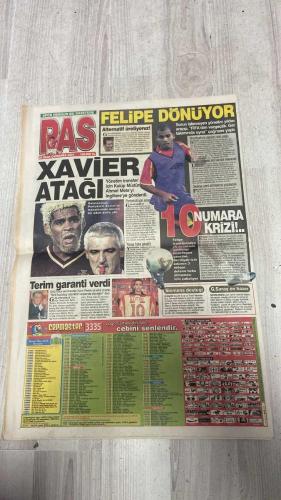 PAS SPOR GAZETESİ - 22 OCAK 2003 - FELIPE ALTERNATİF ÜRETİYORUZ - XAVIER ATAĞI - TAKAS HALA GEÇERLİ - REVIVO DÖNÜYOR - BREZİLYA'YA YAPILAN SON ÇAĞRI - GELİRSE YENİ SÖZLEŞME YAPILACAK - 10 NUMARA KRİZİ - SIEMENS DESTEĞİ - TERİM GARANTİ GÖRDÜ - G.SARAY EN HAZIRI - TEKVANDOCULARI HIRS BASTI - KASTAMONUSPOR SESSİZLİĞİNİ BOZDU - SPOR GÜNDEMİ - B NUMUNESİ DE POZİTİF ÇIKTI - SİVAS YOLDAN SAPMAZ - BU KADRO DA YETER - BEYLERBEYİ'NİN GENÇLERİ GÖZALTINDA - BEKLENTİLER DEĞİŞTİ - VESTEL MANİSA İKİNCİ ETABA BAŞLADI - FELIPE - XAVIER - AHMET METE - REVIVO - TERIM - HAIM REVIVO - MEHMET ŞAHAN - HÜSNÜ ÖZKARA - FUAT - CANAN - CEVAT - EMİN - ALTINOK ÖZ - MUTLU - SARAN - REBROV - SADETTİN SARAN - BESCASNIK - RAS BETIN - CELAL DOĞAN - AYDIN ÖRS - ÖZKAN SÜMER - AURELIO - FERİDUN ÖZDİNÇ - VİERİ - ALİ - TÜMER - AHMET YILDIRIM - MURAT ERDOĞAN - MÜFİT ERKASAP - GÜVEN - VOLKAN - ÜMİT - DAVALA - SUAT USTA - CUVALDIZ - KOBE - BATIGOL - MARADONA - VENUS WILLIAM - ORTEGA - CEYHUN - SEMİH - İSMAİL - TUNCAY