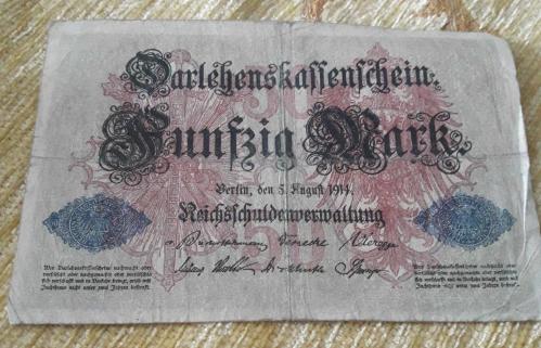 100 SENELİK - D REİCH KAĞIT PARALAR 5 ADET 20- 20- 50-100- 1000 REİCH MARK