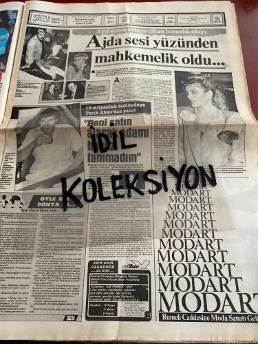 ŞEY HAFTALIK MAGAZİN GAZETESİ - DOĞUM GÜNÜ HEDİYESİ (TURKİSH - NEWSPAPER) - 12 NİSAN 1986 - TAM TAKIM 12 SAYFADIR -Gülen Kavlak-Niyazi Daymaz-Kuzey Tan-Burçin Oraloğlu-Güngör Bayrak-Yüksel Uzel-Asil Nadir-Fahrettin Aslan-David Younes-Nükhet Duru-Samime Sanay-Gönül Yazar-Sevim Iğde-Müşerref Akay-Ferdi Özbeğen-Erhan Tunay-Mehtap Ar-Asuman Arsoy-Gaye Altın-Nagehan-Mihrican Güngör-Coşkun Sabah-Aysel Mutlu-Mustafa Uysal-Hayri Penşen-Emrah-Müjdat Gezen-Emel Sayın-Kenan Evren-Özer Avlan-Cemile Kaşgüç-Nurettin Er’in-Turgut Özal-Semra Özal-Ajda Pekkan-Tarık Akan-Fındık Fırat-Lokman Kondakçı-Erkut Can-Ruchan Çamay-Filiz Vural-Mehtap Ar-Selçuk Özer-Nur Surer-Coşkun Evcim-Ertuğrul Evcim-Yasemin Dinçer-Hülya Avşar-Tolga Savacı-Faruk Abacı-Emel Sayın-Serpil Örümcer-Turgut Özal-Ali Sandıkçı-Selçuk Ural-Esmer Esmerer-Müjdat Abacı-Necdet Tosun-Sarper Özsan-Kenan Evren-Ali Pıcak-Ali Uras-Atilla Atasoy-Tolga Savacı-Hülya Kocyiğit