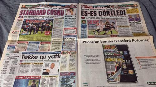 PAS FOTOMAÇ -TURKISH NEWSPAPER - DOĞUM GÜNÜ HEDİYESİ  - TAM TAKIM EKSİKSİZ GAZETE  19 TEMMUZ - 2009 - FENER'İN RÜYA GOLCÜSÜ DIEGO TARDELLİ - BORDEAUX'NUN DA TALİP OLDUĞU TARDELLİ'NİN MALİYETİ YAKLAŞIK 10 MİLYON EURO - AYKUT KOCAMAN ATLETICO MINEIRO İLE MASAYA OTURDU - FENER'E HAYIR DİYEMEM - HAMİT ALTINTOP TÜRK BASININDA SADECE FOTOMAÇ'A KONUŞTU - KANARYA KAÇAMADI - BAYERN MÜNİH SERVET ÇETİN'E TALİP - SERVET GİDERSE LUCAS NEILL GELECEK - GALATASARAY YÖNETİMİ ALMAN KULÜBÜNDEN HAMİT ALTINTOP'U İSTEMEYİ DÜŞÜNÜYOR - ŞAMPİYON SAHAYA ÇIKIYOR - TELLO'YA ZAM - TRABZON LIEGE'İ YENDİ YATTARA'YI KAYBETTİ - ESKİŞEHİRSPORLULAR GAZİANTEPSPORLULAR DEV POSTERLİ FİKSTÜRÜNÜZ YARIN FOTOMAÇ'TAN HEDİYE - DIEGO TARDELLİ - AZİZ YILDIRIM - AYKUT KOCAMAN - KEZMAN - VINCENT DUPRESS - HAMİT ALTINTOP - ENRE BAL - VAN GAAL - SERVET ÇETİN - LUCAS NEILL - TELLO - EGEMEN - EL SAKA - YOULA - ADEM SARI - SEZGİN - SEDAT - GÖKHAN - HUGO BROOS - ALANTINHO - ENGİN - YATTARA - SADRİ ŞENER - FATİH TEKKE - TOLGA ZENGİN -