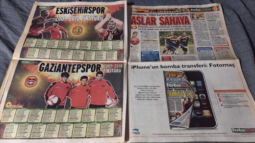 PAS FOTOMAÇ -TURKISH NEWSPAPER - DOĞUM GÜNÜ HEDİYESİ  - TAM TAKIM EKSİKSİZ GAZETE  20 TEMMUZ - 2009 - VAN DER VAART CIMBOM'A - LUCAS NEILL G.SARAYLI OLMAK ÜZERE - ESKİŞEHİRSPORLULAR GAZİANTEPSPORLULAR DEV POSTERLİ FİKSTÜRÜNÜZ BUGÜN FOTOMAÇ'TAN HEDİYE - HAMİT F.BAHÇE'DE - BU BEŞİKTAŞ ÇOK İŞ YAPAR - TRABZONSPOR'A SÜPER YETENEK PERİSİÇ - BATUHAN VE ZAPO KADRO DIŞI - PABLO ARMERO İTALYAN DEVİ MILAN'LA HERNANES KAPIŞMASI - DEV KAPIŞMA - SON KAPTANIN ADI DENİZ BARIŞ - SIKINTIYA NE GEREK - ŞOVU SEVMEM - UÇAĞI KAÇIRDIM GELEMİYORUM - GENÇLİK ATEŞİ - UYUMLU ÇALIŞIYORUZ - FURKAN'A İLGİNÇ FIRÇA - MOSTUROĞLU - AURELIO - TUNCAY - MALDONADO - DAUM - REBOSIO - CARLOS - ÖZER - TOPUZ - AYKUT KOCAMAN - DENİZ - ALEX - GÖNÜL - ERTUĞRUL KARANLIK - BİLİCA - HALDUN ÜSTÜNEL - RIJKAARD - KEITA - LINCOLN - VAN DER VAART - ADNAN POLAT - YILDIRIM - ARDA - EMRE - LUIS GARCIA - HUGO BROOS - SADRİ ŞENER - BÜLENT UYGUN - DUDU - MEHMET ALİ AYDINLAR - ÖNDER TURACI - CAETANO - SÜLEYMAN HURMA - LJUBOJA - ERDİNÇ - THIERRY