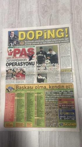 PAS SPOR GAZETESİ - 01 ŞUBAT 2003 -İŞTE KRALLAR - DEV ANKETİN SONUÇLARI - GIUNTI BİTTİ - CARDALARYA'DAN YÖNETİM DOPİNGİ - ASLAN'IN LİDERİ REVIVO - SON BOMBA VOLKAN - SAVAŞI BIRAK DERBİYE BAK - SAMET AYBABA ALTIN TAKTI - MARCO PAŞA GİDİCİ - KAPILAR KAPANDI - DİYAR'DA BİRLİK - KÖRFEZ, GENÇLER'İ FENA ÇARPTI: 2-1 - ADANA, PAF'LARI TOPA TUTTU: 7-0 - ALTAY'DAN KÖTÜ KAPANIŞ: 1-4 - HELAL SANA ÇANAKKALE - KONYASPOR'DA HAKKI ŞOKU - TARAFTARLAR RADYO BAŞINA - G.DOĞAN'DAN SON GÜN ATAĞI - HİDAYET'İN GÜNÜ - G.SARAY'IN ŞEFİ REVIVO - BATISTA KULÜBEYE DAHA YAKIN - İLKER, ÜMİT'İ DELİRTTİ - FENER KAZANIR - MAÇIN KADERİ BİZİM ELİMİZDE - REVIVO - VOLKAN ARSLAN - ABEL XAVIER - SUAT USTA - AYKUT - YASİN - LUKONKU - REBROV - ERDOĞAN - SİNAN ENGİN - ÖZHAN CANAYDIN - ARIEL ORTEGA - MIRCEA LUCESCU - TİMUÇIN BEYAZIT - KENAN EVREN - ABDULLAH GÜL - TURHAN SOFUOĞLU - AHMET NECDET SEZER - BÜLENT ECEVİT - İLHAN MANSIZ - SAMET AYBABA - MARCO AURELIO - MEHMET - FATİH - ALPER TALAS - SÜLEYMAN - ÖZGÜR - SERTAN ESER