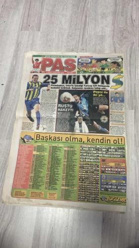 PAS SPOR GAZETESİ - 06 ŞUBAT 2003 - FENER BİR KOYUP ÜÇ ALACAK - GİUNTİ'Lİ KARTAL MİLAN'DAN DAHA İYİ - EKİMDE EVLENİYOR - KUPA HEYECANI - HASAN BİTTİ - 25 MİLYON - RÜŞTÜ HAKETTİ - BANA YANLIŞ YAPTILAR - F.BAHÇE FİLEDE YİNE KAYIP: 1-3 - SİVAS ŞÖLENE HAZIRLANIYOR - PUSUYA YATTI - MARMARİSLİ ERKAN'IN GÖZÜ GOL KRALLIĞINDA - B.KARŞIYAKA'DA GALİBİYET SEVİNCİ - YOZGATSPOR TELAFİ PEŞİNDE - ÇORUMSPOR'DA ALARM VERİLDİ - MEZİTLİSPOR 3 PUANA KİLİTLENDİ - TAVŞANCILSPOR YENİ BAŞTAN - NİŞANTAŞI LİG YOLUNDA - AZİZ YILDIRIM - ARIEL ORTEGA - REBROV - VLADIMIR - GIUNTI - SANI - OKAN BURUK - NOUMA - MENACER CALIENDO - FATİH TERİM - TUNCAY ŞANLI - RÜŞTÜ REÇBER - MONDRAGON - FUAT YAMAN - HİKMET KARAMAN - MİLO DAVALA - MEHMET ALİ SABUNCU - İSMAİL TAVİŞ - ERKAN - İLYAS AKÇAY - FERİDUN ÖZÖZÜN - ALİ SAMİ YEN - MARADONA - REVIRO - HAGİ - BÜLENT KORKMAZ - ORHAN BİZBATAR - FATİH AKYEL - VOLKAN ARSLAN - FABIO PINTO - ARİF ERDEM - LUKONKU - ÜMİT KARAN - HAKAN ÜNSAL - BATISTA - REVIVO - BALİÇ - ÜMİT DAVALA - SUAT USTA