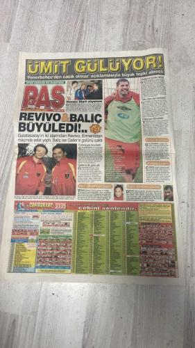 PAS SPOR GAZETESİ - 14 ŞUBAT 2003 - İBRAHİM'E LUCESCU'DAN TEBRİK - PANCU RAPID'DEN KOLAYLIK İSTEDİ - BAŞKAN ONAY VERDİ - PASCAL MARŞ YAZIYOR - NE OLACAKSA OLUR - GERÇEKTEN İNANILMAZ - HEMŞERİM MEMLEKET NERE - SİNAN ENGİN BEŞİKTAŞ'TAKİ GÖREVİNİ ZİRVEDE BIRAKACAK - 3 KUPAYLA VEDA EDECEK - KARTAL'DA BOĞA ALARMI - RONALDO DİNLENDİRİLDİ - TÜMER KAHROLDU - TUZAĞA DÜŞMEYİZ - UKRAYNA SINAVINDAN MEMNUN - SEN SENİ BİL SEN SENİ - ADA SEYAHATİ 26 MART'TA - MİLLİLERİN İNGİLTERE PLANI - İKİ İNSAN İKİ SÖZ - TUGAY YİNE BÜYÜLEDİ - DENİZ KALICI OLACAK - RAPORLAR GELİYOR - DİĞER GRUP DAHA KOLAY - İNGİLİZ BASINI ERIKSSON'LA DALGA GEÇTİ - RÜYADAYIM - TÜRKİYE'NİN İLK İTALYAN'I GIUNTI BURASI HARİKA - İBRAHİM - LUCESCU - PANCU - NOUMA - SİNAN ENGİN - RONALDO - TÜMER - ŞENOL GÜNEŞ - TUGAY - DENİZ - ERIKSSON - GIUNTI - TURGAY DEMİR - TUĞBA HACIBAYRAMOĞLU - ÖYKÜ TOPAL - SUAT USTA - FERİDUN ÖZDİNGİŞ - VOLKAN ASLAN - BALIC - HASAN - ÜMİT KARAN - MEHMET BÖLÜKBAŞI - TERİM - ABEL XAVIER - BÜLENT KORKMAZ - EMRE ŞAHİN