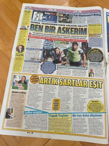FOTOMAÇ GAZETESİ - 11 TEMMUZ 2012 - HAMİT G.SARAY'DA - CİMBOM'DAN FENERBAHÇE'YE SON DAKİKA GOLÜ - FENER'DEN AQUİLANI ÇIKARMASI - STOCH: NE AYRILMASI - BEŞİKTAŞ'TA KALECİ BİLMECE - OSPINA VEYA MCGREGOR - AYBABA ENGELİ - DİLİMİZ FUTBOL - FIRTINA'DA HEDEF TUNCAY - TEGELEN'DE KAHKAHA SESLERİ - SOTA'NIN AKLI TRANSFERDE - BEN BİR ASKERİM - ARTIK ŞARTLAR EŞİT - ROTA YENİDEN AQUİLANI - G.SARAY'A SİTEM, İNÖNÜ'YE DEVAM - ÜNAL AYSAL - ALİ YILDIRIM - ÖMER TEMELLİ - REZA FEZALI - HASAN ÇETİNKAYA - ÜMİT DAVALA - ABDÜRRAHIM ALBAYRAK - FATİH TERİM - AYKUT KOCAMAN - ŞENOL GÜNEŞ - SAMET AYBABA - ŞOTA ARVELADZE - FİKRET ORMAN - RECEP MAMUR - SELÇUK YULA - EMRE BOL - TURGAY DEMİR - CEVAT KOL - HAMİT ALTINTOP - DİRK KUYT - OSCAR DOS SANTOS - TUNCAY ŞANLI - BURAK YILMAZ - ALBERTO AQUILANI - MIROSLAV STOCH - ALLAN MCGREGOR - DAVID OSPINA - FERNANDES - ALEX DE SOUZA - EGEMEN KORKMAZ - MEHMET TOPAL - VOLKAN DEMİREL - GÖKHAN GÖNÜL - CRISTIAN BARONI - NECATİ ATEŞ - MILAN BAROS - HARRY KEWELL - IBRAHIM AFELLAY