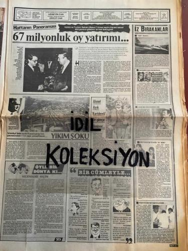 ŞEY HAFTALIK MAGAZİN GAZETESİ - DOĞUM GÜNÜ HEDİYESİ (TURKİSH - NEWSPAPER) - 3 EKİM 1987 - TAM TAKIM 12 SAYFADIR -Michael Jackson Posteri-Ümit Besen-Ali Gencebay-Semra Türel-Ünal Narçın-Sezen Aksu-Hakkı Bulut-Levent Kırca-Mükerrem Taşçıoğlu-Nükhet Duru-Dikran Masis-Gürses-Garo Matyan-Selçuk Başar-Sevtap Parman-Reşat Nuri Güntekin-Ayhan Onal-Tarık Tarcan-İbrahim Tatlıses-Ercan Özdemir-Harika Avcı-Fahrettin Aslan-Sevim Deren-Dalida-Ajda Pekkan-Erkan Özerman-İlhan Aldırma-Ferdi Özbeğen-Necmi Tufan-Turgut Özal-Hülya Koçyiğit-Müjde Ar-Sabah-Gülay Abacı-Sibel Can-Vijdan Arıkan-Ahmet Ayık-Alparslan Türkeş-Halil Tunç-Sema Özal-Kenan Evren-Aydın Menderes-Melih Tuncay-Süleyman Demirel-Oya Aydoğan-Meral Sima-Esin Özsoy-İbrahim Tatlıses-Ahmet Ayık-Ali Özdemir-Kenan Evren-Sema Özal-Hülya Koçyiğit-Müjde Ar-Ajda Pekkan-Dalida-Ferdi Özbeğen-Tarık Tarcan-Fahrettin Aslan-Sevim Deren-Erkan Özerman-Vijdan Arıkan-Sibel Can-Reşat Nuri Güntekin-Ayhan Onal-Harika Avcı-Nükhet Duru-Dikran Masis-Gürses-Garo Matya